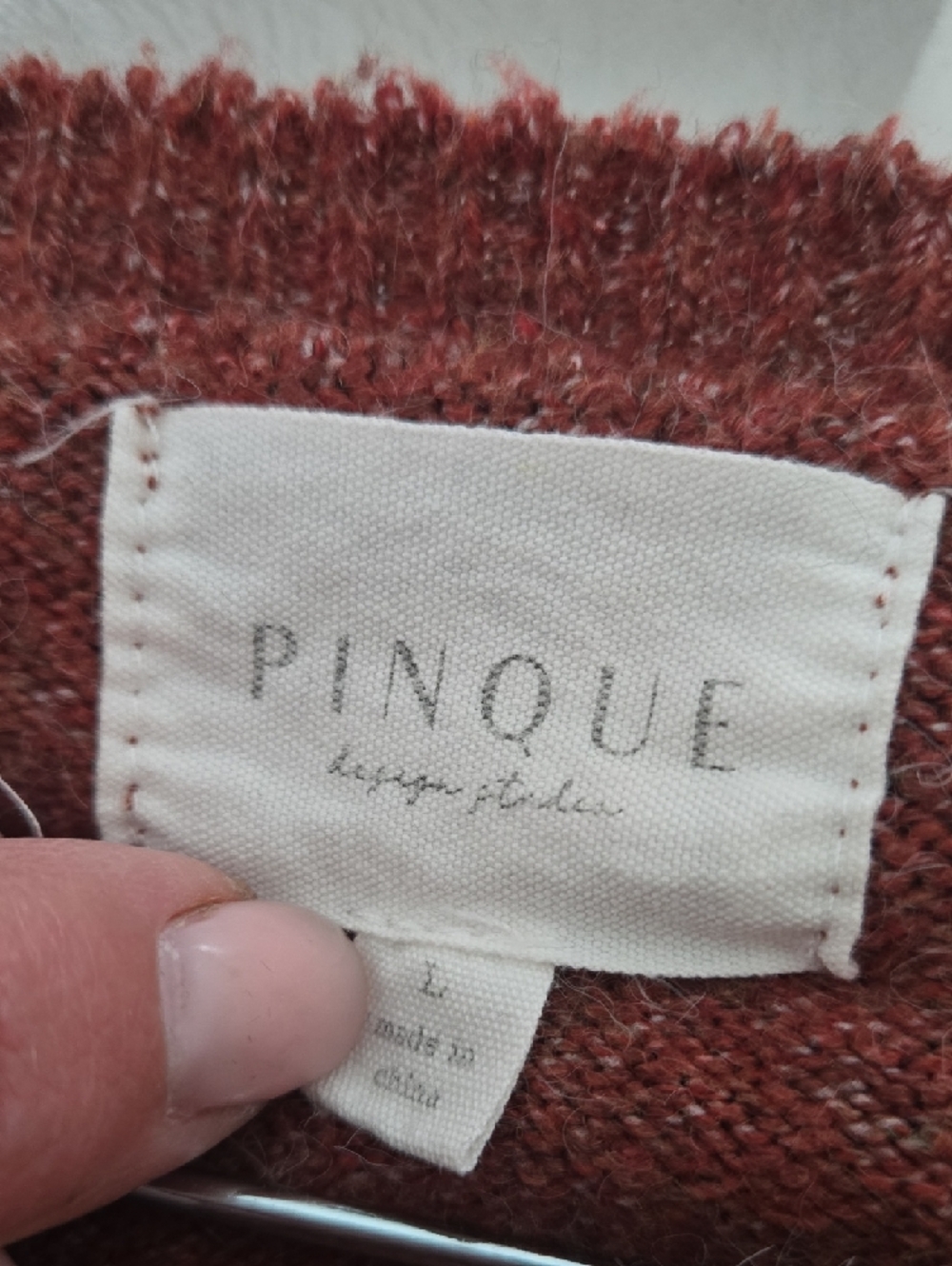 Cozy Colorblock Crewneck Sweater - Rust, Cream, Mustard, Gray - Picture 2 of 3